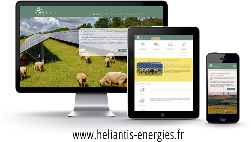 Site internet Héliantis Energies